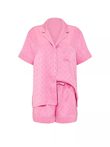 Піжама Signature Satin Short Pajama Set Pink Sugar Victoria's Secret 8882523 фото