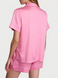 Піжама Signature Satin Short Pajama Set Pink Sugar Victoria's Secret 8882523 фото 2