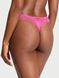 Трусики Rose Lace-Trim High-Leg Thong Panty Victoria's Secret 27065639 фото 2