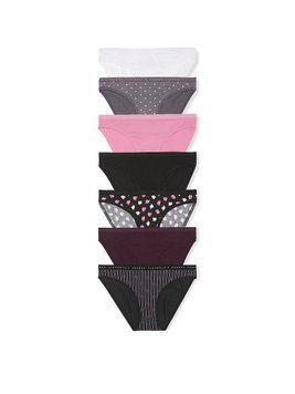 Набір трусиків 7-Pack Stretch Cotton Bikini Pantries Victoria's Secret 27064647 фото