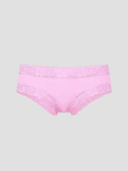 Трусики Wink Lace-Trim Cheeky Panty Pink Lollipop (75LA) Pink Victoria's Secret 27147369 фото