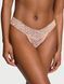 Трусики Lace Strappy-Back Thong Panty Peach (16W9) Victoria's Secret 27177453 фото 1