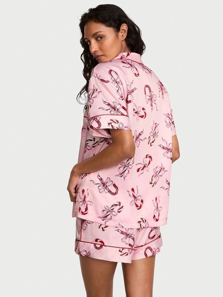 Піжама Glazed Satin Short Pajama Set Victoria's Secret 27161882 фото