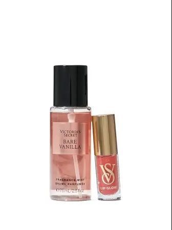 Подарунковий набір Bare Vanilla 2-Piece Mist & Lip Gift Set Victoria's Secret 7082703106214 фото