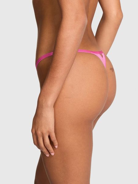 Трусики Wink Micro Thong Panty Pink Tulip (11T0) Pink Victoria's Secret 27175496 фото