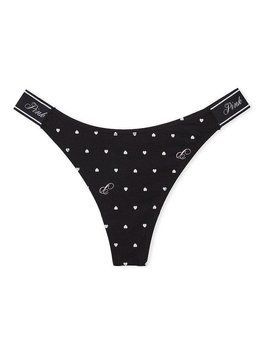 Трусики Logo Cotton Shine High-Leg Thong Panty (CC 67GY) Pink Victoria's Secret 0667560344298 фото