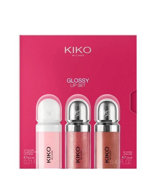 Набір блисків для губ 3-Piece Lip Gloss Gift Set Kiko Milano 7082740587388 фото