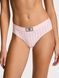 Трусики Logo Cotton Shine Patch Hiphugger Panty Pink Stripes (74FJ) Pink Victoria's Secret 27204601 фото 1