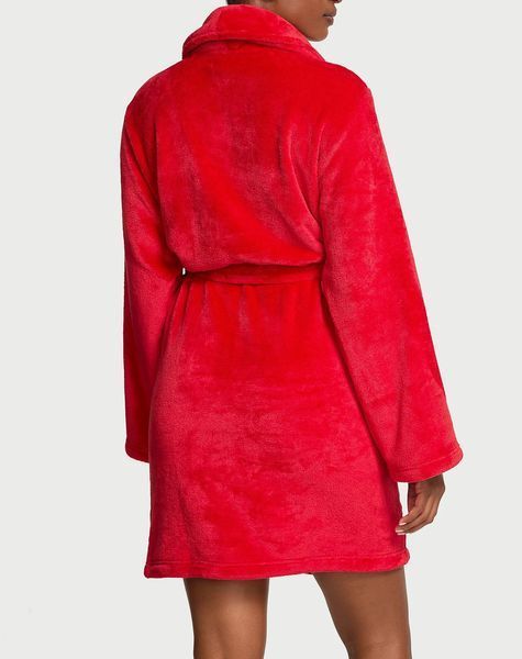Халат Cozy Plush Robe Red Victoria's Secret 8823464 фото