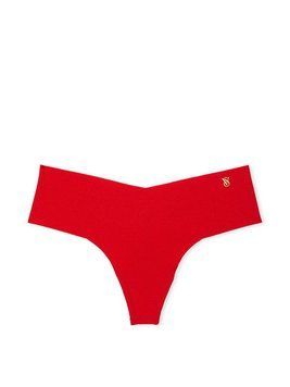 Безшовні трусики No-Show Thong Panty Red Victoria's Secret 36014986 416296 фото