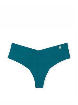 Безшовні трусики No-Show Thong Panty Spruce Green Victoria's Secret 36014977 416294 фото