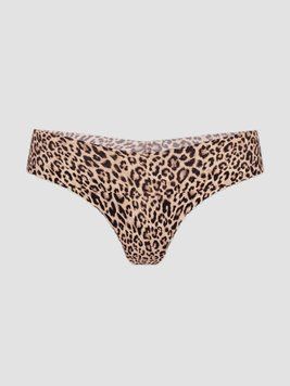 Безшовні трусики No-Show Thong Panty Natural Leopard (7BHK) Victoria's Secret 27146103 фото