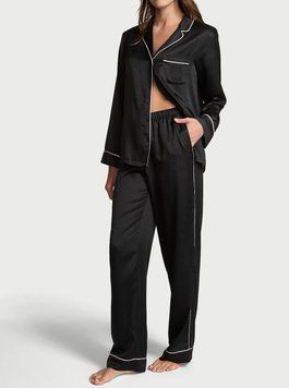 Піжама Signature Satin Long Pajama Set Victoria's Secret 27111646 фото