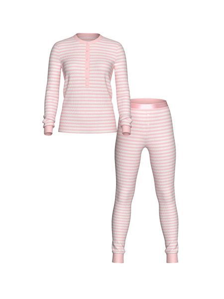 Піжама термо Soft Thermal Henley Long Pajama Set Heritage Stripe Victoria's Secret  7499426XS фото