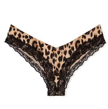 Трусики Very Sexy Lace-Trim High-Leg Cheeky (Leopard) Victoria's Secret 8230863 фото
