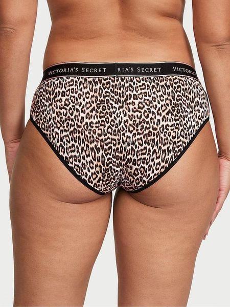 Трусики Logo Cotton Hiphugger Panty Leopard Brown Basic Instincts Victoria's Secret 36014978 415901 фото
